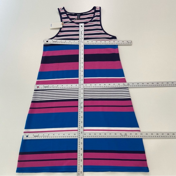 Hatley Bella mini dress nautical coastal stripes blue white pink sleeveless Smal - Picture 11 of 13